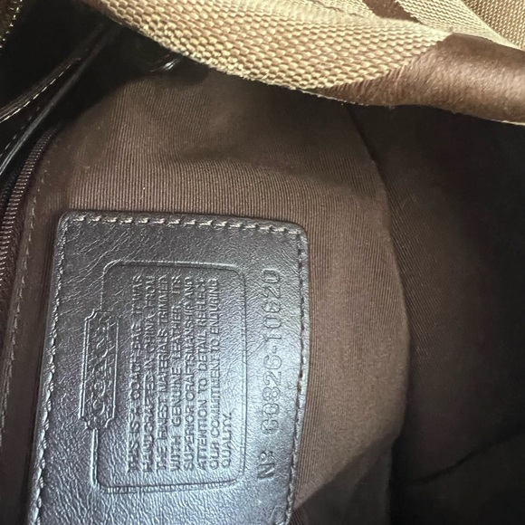 Authentic Distressed Coach 10620 Carly Large Brown Tote Purse Signature Hobo bag - Picture 7 of 12